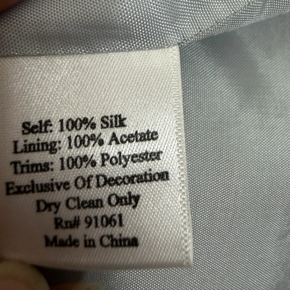 Biya Johnny Was Embroidered Floral Silk Blazer Size Medium - Picture 10 of 12